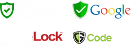 Selos de site seguro e compra protegida